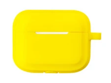 Чохол для AirPods Pro Silicone Matte Case with strap yellow - 1
