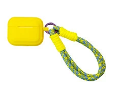 Чохол для AirPods Pro Silicone Matte Case with strap yellow - 2