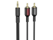 Кабель AUX Borofone BL11 3.5 to 2 RCA (1.5m) black - 4