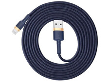 Кабель Baseus Cafule Lightning 1.5A (2m) blue/gold - 3