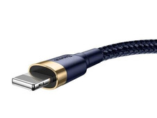 Кабель Baseus Cafule Lightning 1.5A (2m) blue/gold - 5