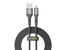 Кабель YOKI Led LE17 Lightning 2.4A (2m) black - 1
