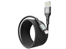 Кабель YOKI Led LE17 Lightning 2.4A (2m) black - 2