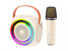 Bluetooth колонка XO F42 Dazzling RGB with Microphone beige - 1