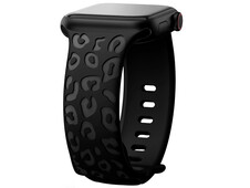 Engraving Silicone 42(ser.1-3)/44/45/46/49mm leopard skin black - 1