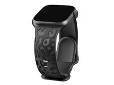 Engraving Silicone 42(ser.1-3)/44/45/46/49mm leopard skin black - 2