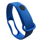 Силиконовый ремешок Mi Band 3/4 синий - 2