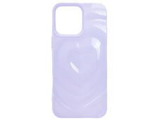 Накладка 3D Heart Glow Case iPhone 15 Pro new lavander - 1