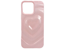 Накладка 3D Heart Glow Case iPhone 14 Pro milk - 1