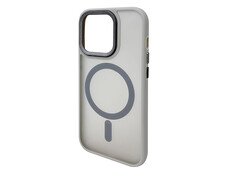 Shadow Matt Metal Buttons Corrugated MagSafe iPhone 16 Pro Max grey - 2