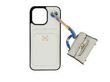 Чохол Hermès Birkin iPhone 14 Pro Max white - 3