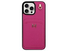 Чохол Hermès + case AirPods Birkin iPhone 16 Pro Max hot pink - 1