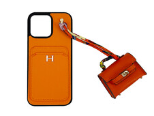 Чохол Hermès Birkin iPhone 16 Pro orange - 3