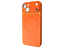 Накладка AG Nano Glass MagSafe iPhone 14 orange - 2