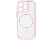 Накладка Clear Shock MagSafe iPhone 16 Pro Max pink - 3