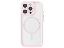 Накладка Clear Shock MagSafe iPhone 16 Pro Max pink - 2