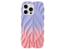 Накладка TPU Leaf iPhone 16 Pro Max lilac/pink - 1