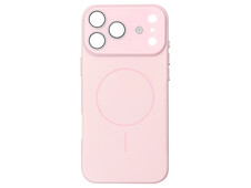 Накладка Silicone Glass Aromatherapy MagSafe iPhone 17 Pro pink - 1