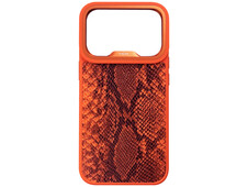 Kajsa Glamorous Collection Snake Pattern MagSafe iPhone 17 Pro orange - 1