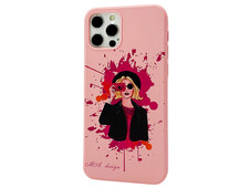 Накладка iMaGen iPhone 12/12 Pro pink - 1