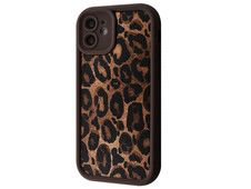 TPU Leather Camera iPhone 11 leopard brown - 1