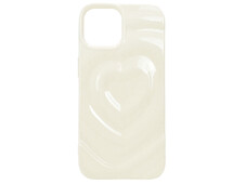 Накладка 3D Heart Glow Case iPhone 15 milk - 1