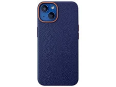 Чохол Syndee Leather MagSafe iPhone 13/14 blue/orange - 1