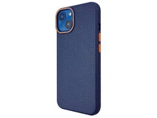 Чохол Syndee Leather MagSafe iPhone 13/14 blue/orange - 2