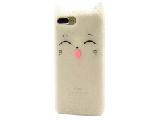 3D Sweet Cat iPhone 7+/8+ White - 1