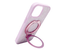 Swarovski Grainy Diamonds MagSafe + Ring iPhone 13/14 pink - 2