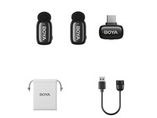 Петличний мікрофон Wireless Boya Mini-23 Type-C 2 mic black - 3