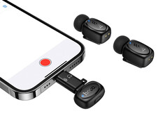 Петличний мікрофон Wireles Hoco L19 Type-C/Lighting black - 4