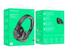 Bluetooth навушники BOROFONE BO24 Wireless black - 3
