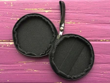 Чехол для наушников к/з круг black - 2