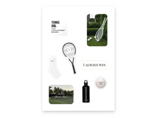 Набор 3D стикеров макси Stix Tennis girl - 2