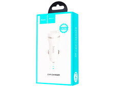 АЗП Hoco Z27 Staunch 2USB/2.4A + кабель Lightning white - 1