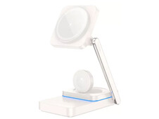 Wireless Charger Hoco CQ10 3in1 15W Type-C white - 1