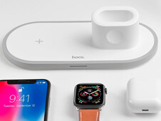 Wireless Charger Hoco CW21 3in1 white - 3