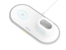 Wireless Charger Hoco CW21 3in1 white - 1
