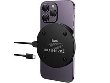 Wireless Charger Hoco CW62 Display 15W/2.0A Type-C black - 4