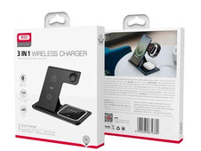 Wireless Charger XO WX023 3in1 15W black - 4