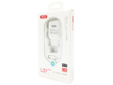 МЗП XO L37 2в1 1USB/2.1A + кабель Lightning white - 1
