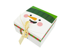 Коробка Новорічна Snowman 17х17х9 - 1