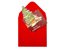 Листівка Новорічна + Envelope Merry Christmas Christmas tree - 3