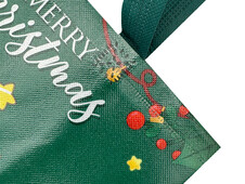 Сумка Новорічна Merry Christmas Santa Claus 31x17x31 green - 2