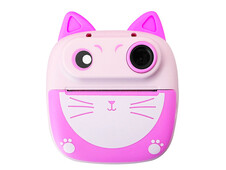 Портативний дитячий фотопринтер D6 Cat pink - 1