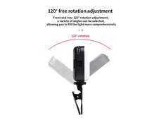 Портативное видеосвет M11 с зажимом для фиксации 2000mAh 3000-9900K 7,5*7,5см черный - 7