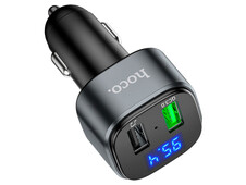 FM Модулятор Hoco E67 QC3.0/2USB/1.5A черный - 4