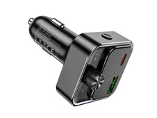 FM Модулятор Hoco E81 QC3.0/1USB/1Type-C/3.1A черный - 2