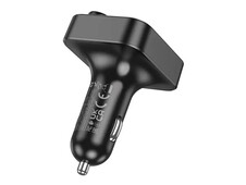 FM Модулятор Hoco E85 QC3.0/2USB/1Type-C/20W черный - 3